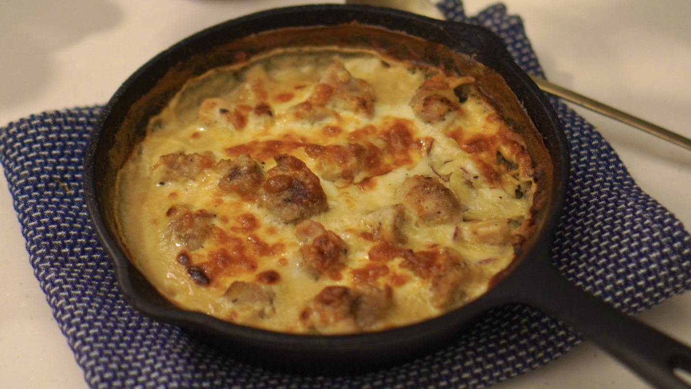 おさつチキングラタン