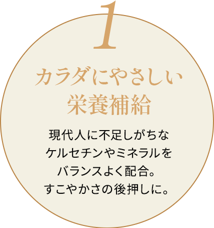 カラダにやさしい栄養補給